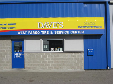 entrance to Dave's West Fargo Tire & Service